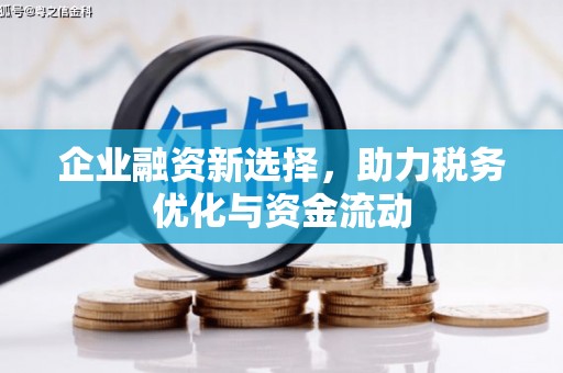 马尔康企业融资新选择，助力税务优化与资金流动