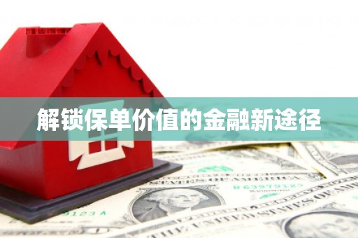 马尔康解锁保单价值的金融新途径