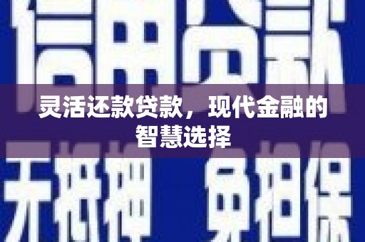 马尔康灵活还款贷款，现代金融的智慧选择