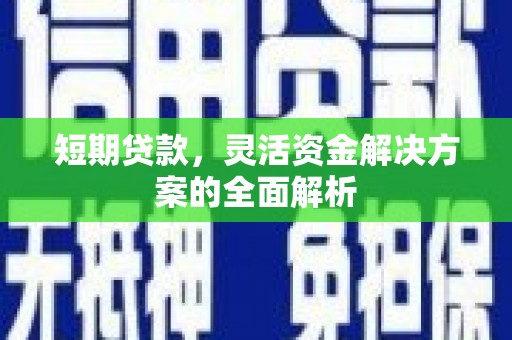 马尔康短期贷款，灵活资金解决方案的全面解析
