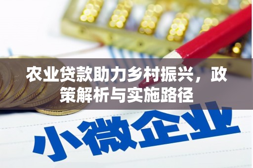 马尔康农业贷款助力乡村振兴，政策解析与实施路径