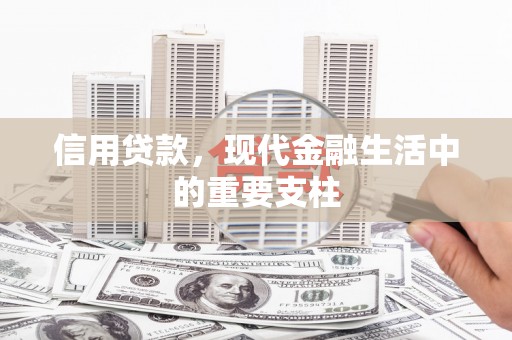 马尔康信用贷款，现代金融生活中的重要支柱