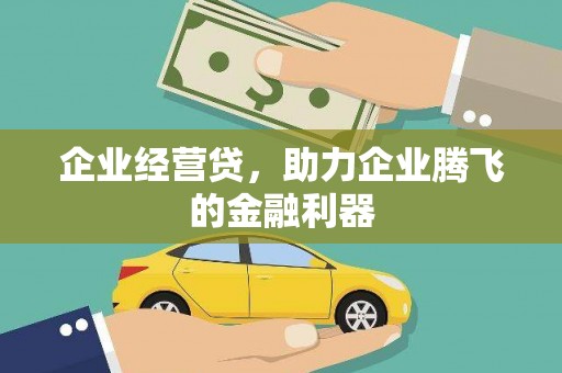 马尔康企业经营贷，助力企业腾飞的金融利器