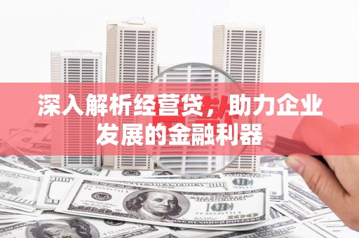 马尔康深入解析经营贷，助力企业发展的金融利器