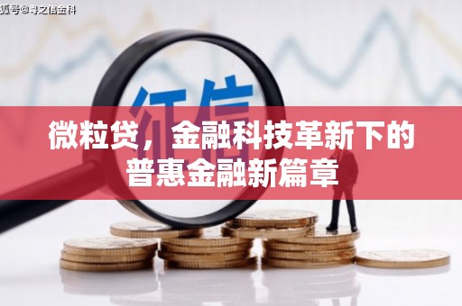 马尔康微粒贷，金融科技革新下的普惠金融新篇章