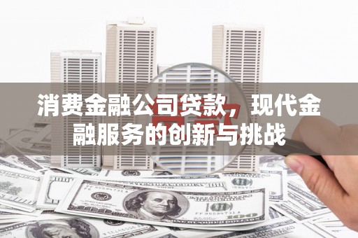 马尔康消费金融公司贷款，现代金融服务的创新与挑战
