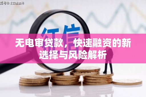 马尔康无电审贷款，快速融资的新选择与风险解析