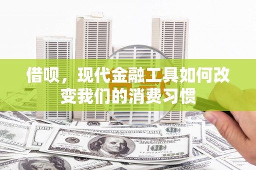 马尔康借呗，现代金融工具如何改变我们的消费习惯