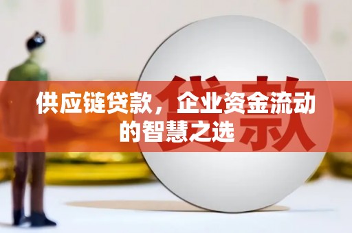 马尔康供应链贷款，企业资金流动的智慧之选