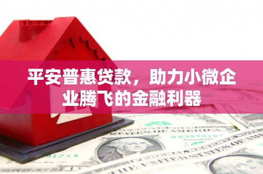 马尔康平安普惠贷款，助力小微企业腾飞的金融利器