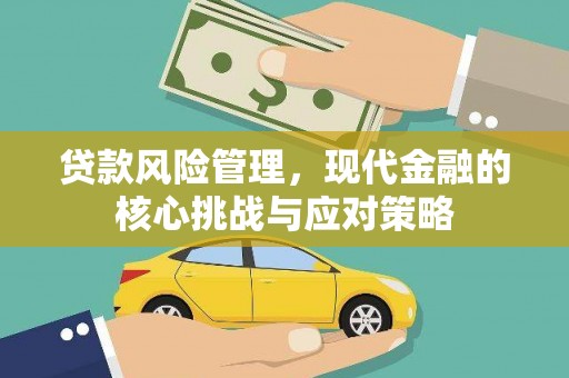 马尔康贷款风险管理，现代金融的核心挑战与应对策略