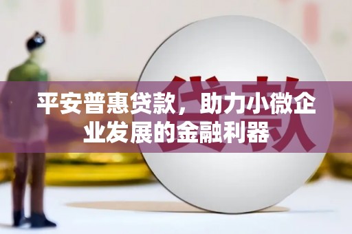 马尔康平安普惠贷款，助力小微企业发展的金融利器