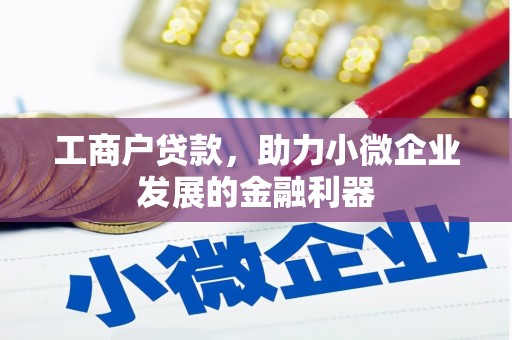 马尔康工商户贷款，助力小微企业发展的金融利器