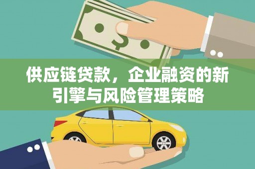 马尔康供应链贷款，企业融资的新引擎与风险管理策略