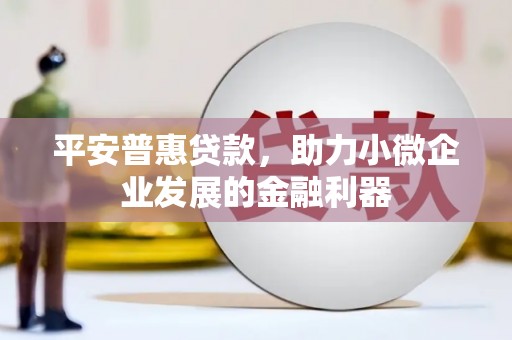 马尔康平安普惠贷款，助力小微企业发展的金融利器