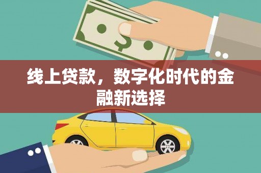马尔康线上贷款，数字化时代的金融新选择