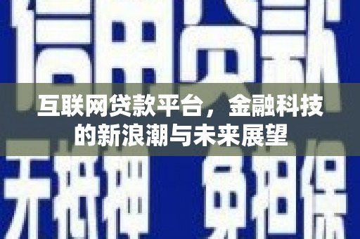 马尔康互联网贷款平台，金融科技的新浪潮与未来展望