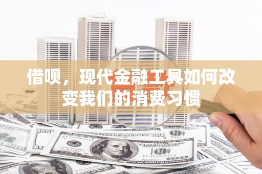 马尔康借呗，现代金融工具如何改变我们的消费习惯