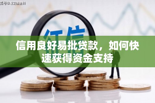 马尔康信用良好易批贷款，如何快速获得资金支持