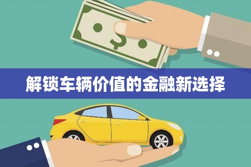 马尔康解锁车辆价值的金融新选择