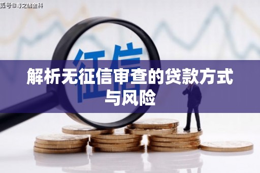 马尔康解析无征信审查的贷款方式与风险