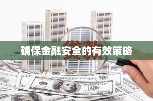 马尔康确保金融安全的有效策略