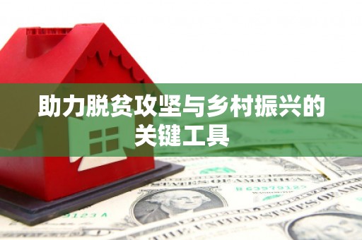 马尔康助力脱贫攻坚与乡村振兴的关键工具