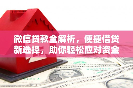 马尔康微信贷款全解析，便捷借贷新选择，助你轻松应对资金需求