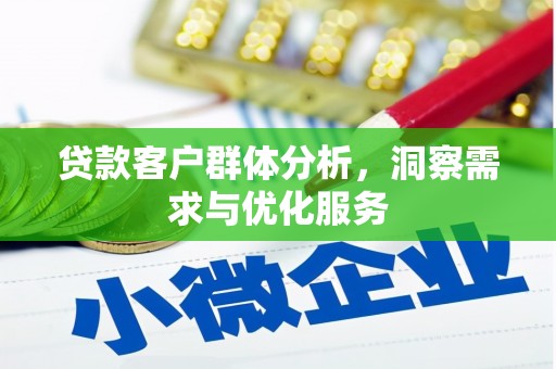马尔康贷款客户群体分析，洞察需求与优化服务